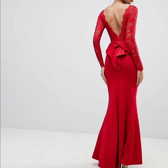 🔺Red-Goddess dress with open back🔻 - Picture 2 of 8